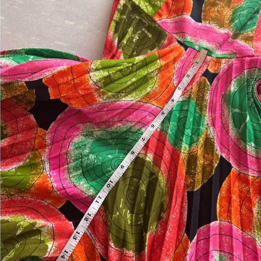 RARE Alice Polynesian Vintage 1970s Vibrant Multicolor Maxi Jumpsuit - Picture 11 of 11